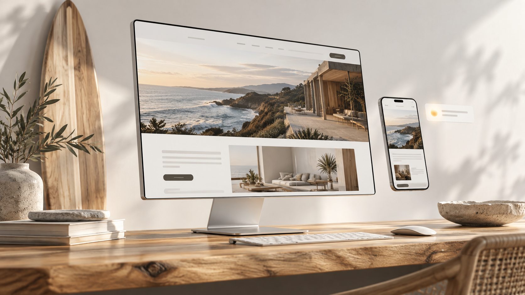 Imagen que representa el diseño de una web responsive